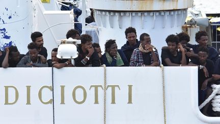 La réunion entre les représentants de dix États-membres européens vendredi 24 août n'a pas permis de trouver une solution pour les migrants du navire Diciotti. (ORIETTA SCARDINO / ANSA)