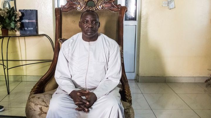 Adama Barrow, vainqueur de la présidentielle du 1er décembre 2016 en Gambie.  (DIMITRIS CHANTZARAS/SOOC)