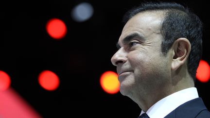 Carlos Ghosn, PDG de Nissan et Renault, lors d'un entretien avec l'AFP, le 14 janvier 2013 &agrave; Detroit (Etats-Unis). (GEOFF ROBINS / AFP)