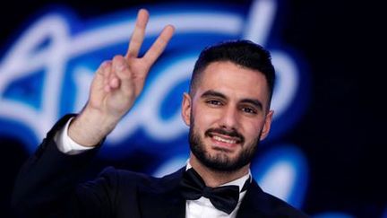 Le chanteur palestinien Yacoub Chahine, vainqueur de la session 2017 de l'Arab Idol, organisée le 25 février 2017 près de Beyrouth. (REUTERS - Mohamed Azakir)