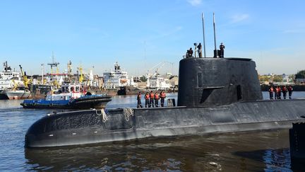 Le sous-marin argentin "San Juan"&nbsp;porté disparu depuis six jours avec 44 marins à son bord, le 18 novembre 2014. (HANDOUT / ARGENTINE NAVY)