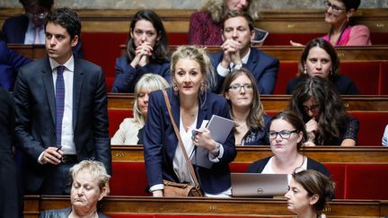 La députée Alice Thourot, le 26 juillet 2017 à l'Assemblée nationale lors des questions au gouvernement. Image d'illustration. (THOMAS PADILLA / MAXPPP)