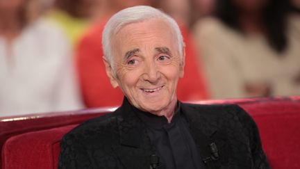 &nbsp; (Charles Aznavour invité de "Vivement dimanche" le 29 avril 2015 © Maxppp)