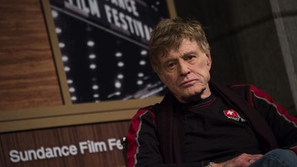 L'acteur Robert Redford lors d'une conférence de presse en marge du festival de Sundance, le 21 janvier 2016 à Park City, dans l'Utah (Etats-Unis). (VALERIE MACON / AFP)