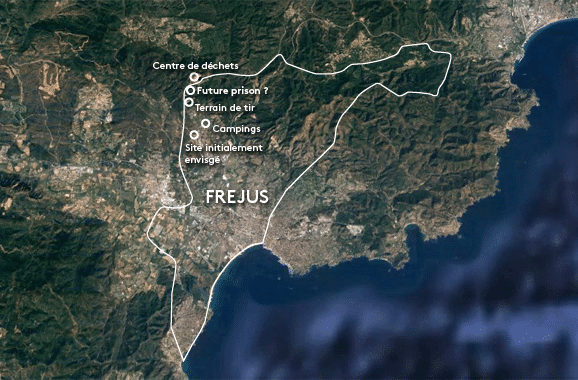 Vue aérienne de l'agglomération de Fréjus (Var). (GOOGLE EARTH / NICOLAS ENAULT)