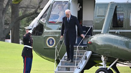 Le président américain, Joe Biden, le 19 décembre 2023, à la Maison Blanche. (MANDEL NGAN / AFP)