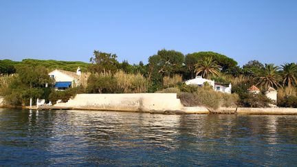 La Madrague, propriété de l'actrice Brigitte Bardot, à Saint-Tropez, en 2014. (APERCU / SIPA)