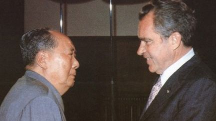 La rencontre en 1972 à Pékin entre Mao et Nixon: un des résultats de la «diplomatie du ping-pong» (AFP - Xinhua)