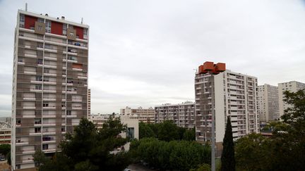 La cité de la Busserine, dans le 14e arrondissement de Paris, le 2 mai 2017. (MAXPPP)