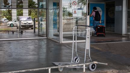 L'entrée de l'aéroport de Cayenne en Guyane. (MAXPPP)