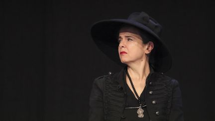 Amélie Nothom en février 2019 à Bruxelles, en Belgique (OLIVIER-GUY DEMOULIN / BELGA MAG)