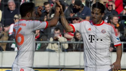 Claudio Pizarro s'est offert un nouveau doublé en Bundesliga.  (JOHN MACDOUGALL / AFP)