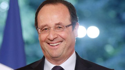 Le pr&eacute;sident Fran&ccedil;ois Hollande, le 12 juin 2013 &agrave; l'Elys&eacute;e, &agrave; Paris. (FRANCOIS GUILLOT / AFP)