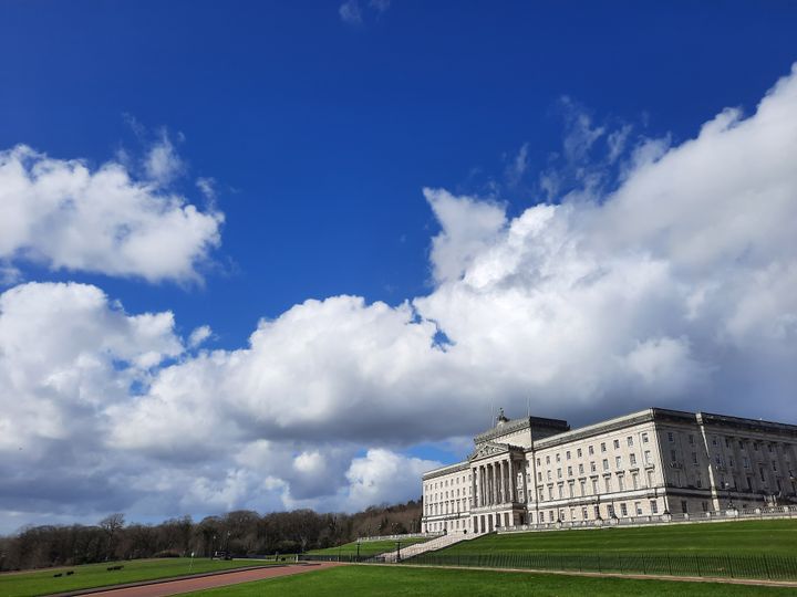 Le palais de Stormont sur les hauteurs de Belfast. (RICHARD PLACE / RADIO FRANCE)