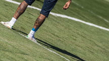 Le footballeur Neylar lros d'un entraînement au stade de Sochi, le 13 juin 2018. (JEWEL SAMAD / AFP)