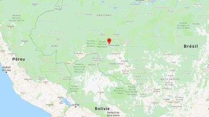 Incendies en Amazonie : les habitants sont devenus des "fumeurs passifs" (Capture &eacute;cran Google Maps)