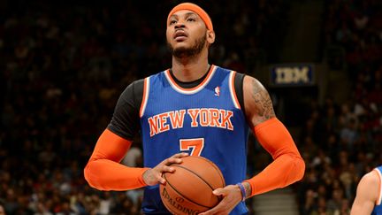 Carmelo Anthony sous le maillot des Knicks (RON TURENNE / NBAE / GETTY IMAGES)