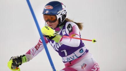 L'Américaine Mikaela Shiffrin, la reine du slalom (MARTTI KAINULAINEN / LEHTIKUVA)