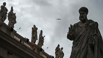 La statue de Saint-Pierre au Vatican, le 11 mars 2013. (VLADIMIR ASTAPKOVICH / RIA NOVOSTI / AFP)