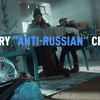 "Joyeux Noël antirusse !" Voici le message diffusé dans un clip de propagande diffusé par la chaîne Russia Today, le 23 décembre 2022. (CAPTURE D'ECRAN)