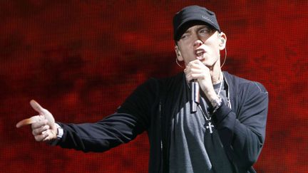 Eminem au Yankee Stadium de New York en 2010.
 (Jason DeCrow/AP/SIPA)