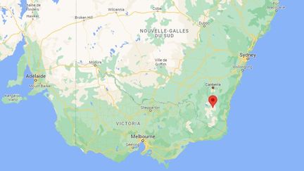 Une Australienne âgée de 95 ans est morte une semaine après un tir de Taser d'un policier, le 24 mai 2023 à Cooma (Australie). (GOOGLE MAPS / FRANCEINFO)