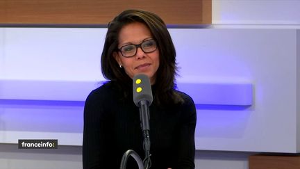 Audrey Pulvar, invitée de franceinfo le 12 février 2020. (FRANCEINFO / RADIOFRANCE)