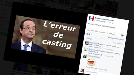 Capture d'écran de la page Facebook "Enseignante sarkozyste". (DR)