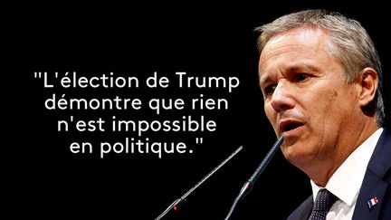 Nicolas Dupont-Aignan, candidat&nbsp;Debout la France à l'élection présidentielle, dans un communiqué, le 9 novembre 2016. (AFP)