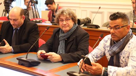 Gilles Petitbon, maire sortant de Vaumoise, à la préfecture de Beauvais, le 29 février 2020. (DOMINIQUE TOUCHART / MAXPPP)