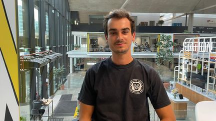 Basile, 27 ans, entrepreneur. (MANON MELLA / FRANCEINFO / RADIO FRANCE)