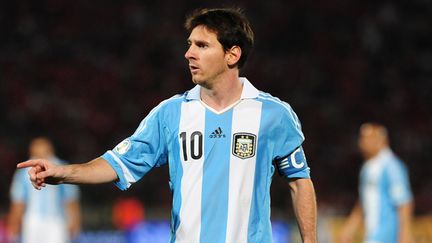 Lionel Messi avec le maillot de l'Argentine