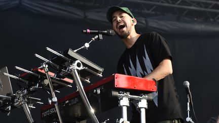 Mike Shinoda, vendredi 24 août 2018 à Rock en Seine.
 (Bernard Barbereau / FTV)