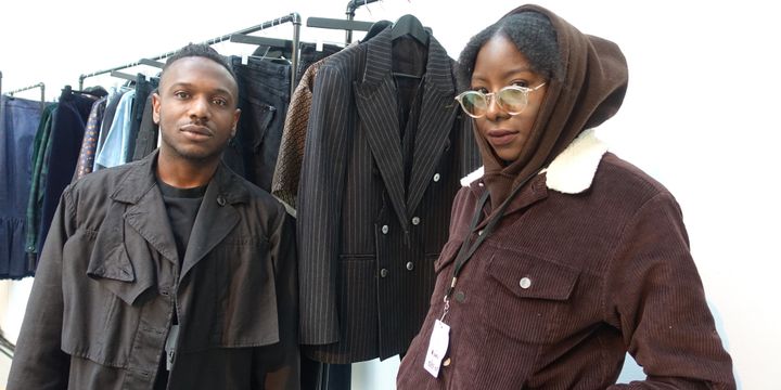 Kadiata Diallo et Lenny Guerres, les créateurs de Nïuku à Designers Apartments 2018
 (Corinne Jeammet)