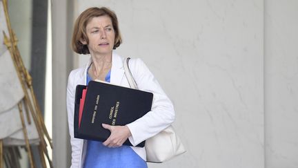 Florence Parly entre à l'Elysée (Paris), le 19 juillet 2017. (MARTIN BUREAU / AFP)