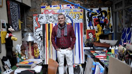 Le créateur Jean-Charles de Castelbajac à Paris le 1er février 2018 (STEPHANE DE SAKUTIN / AFP)