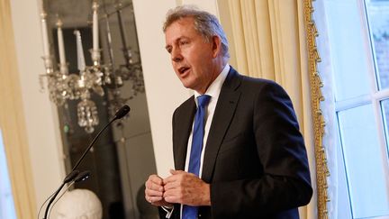 Le diplomate Kim Darroch, à Washington (Etats-Unis), alors qu'il était encore ambassadeur du Royaume-Uni aux Etats-Unis, le 18 janvier 2017. (PAUL MORIGI / GETTY IMAGES NORTH AMERICA / AFP)