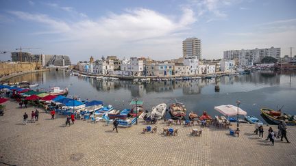 Le port de Bizerte (Tunisie), le 12 avril 2021. (YASSINE GAIDI / ANADOLU AGENCY / AFP)