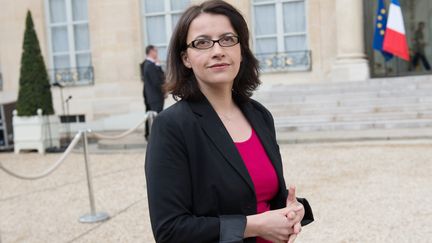 La ministre du Logement, C&eacute;cile Duflot, le 2 mai 2013, au palais de l'Elys&eacute;e &agrave; Paris. (BERTRAND LANGLOIS / AFP)