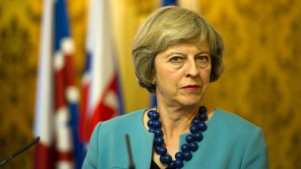  (La chef du gouvernement britannique Theresa May se laisse du temps concernant le projet d'Hinkley Point © SAMUEL KUBANI / AFP)