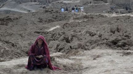 Coulées de boue ayant englouti le village de Aab Bareek, dans l'extrême nord-est de l'Afghanistan. (AFGHANISTAN-LANDSLIDE)