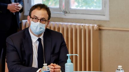 Aurélien Rousseau, directeur général de l’ARS d’Île-de-France, le 23 octobre 2020. (LUDOVIC MARIN / POOL / AFP)