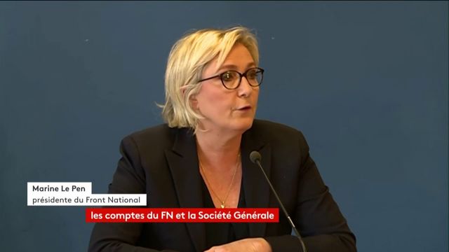 Marine Le Pen dénonce une "fatwa bancaire"