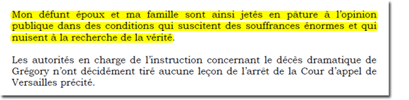 Extrait du courrier adressé par Marie-Ange Laroche au président Macron. (DR)