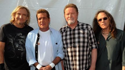 Joe Walsh, Glenn Frey, Don Henley et Timothy B. Schmit au New Orleans Jazz and Heritage Festival (2012) 
 (RICK DIAMOND / GETTY IMAGES NORTH AMERICA / AFP)