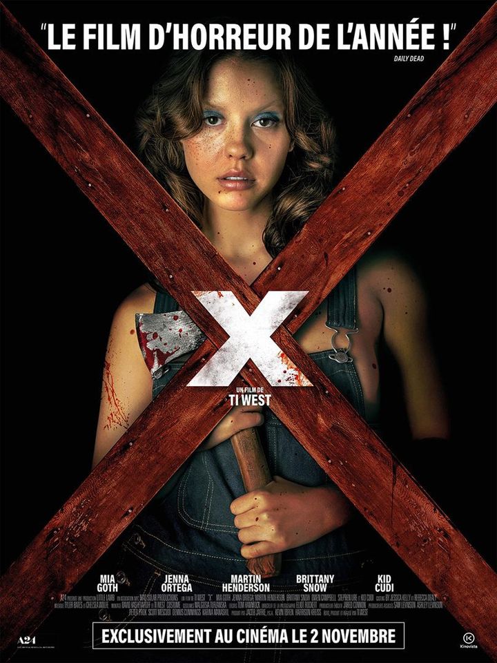 L'affiche de "X" de&nbsp;Ti West (2022). (KINOVISTA)