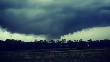 Une photo d'une tornade soufflant sur l'Alabama (sud-est des Etats-Unis), le 3 mars 2018.&nbsp; (JUSTIN MERRITT / INSTAGRAM / AFP)