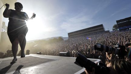 Il y a dix ans, ici au Paléo Festival à Nyon en Suisse, Beth Ditto et Gossip étaient programmés sur les plus grandes scènes. (LAURENT GILLIERON / KEYSTONE)