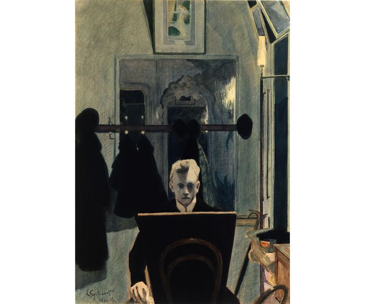 Léon Spilliaert, "Autoportrait" 1907, Etats-Unis, New-York (NY), The Metropolitan Museum of Art&nbsp; (© The Metropolitan Museum of Art, Dist. RMN-Grand Palais / image of the MMA)