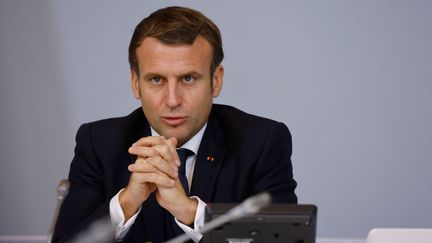 Emmanuel Macron, le 17 novembre 2020. (Ludovic MARIN / AFP / POOL)